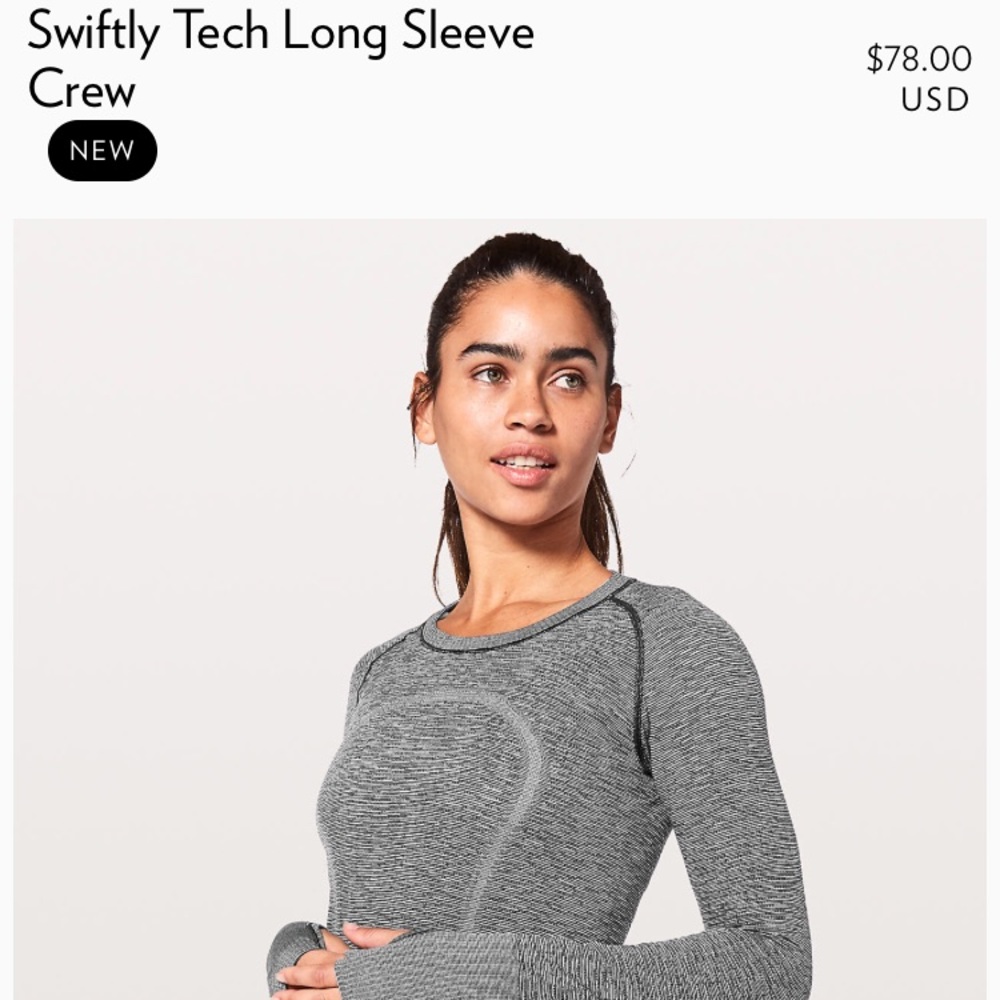 GRAY LULULEMON ATHLETICA SZ 4